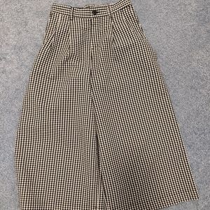 Muji Gingham flowy light pants